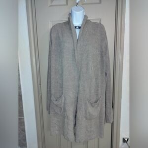Barefoot Dreams CozyChic Ultra Lite Hooded Cardigan Sz 1X